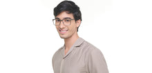 Load image into Gallery viewer, Gunmetal Square Full Rim Unisex Eyeglasses by John Jacobs-222892