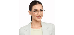 Gunmetal Square Full Rim Unisex Eyeglasses by Vincent Chase-207375
