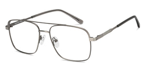 Gunmetal Square Full Rim Unisex Eyeglasses by Vincent Chase-207375