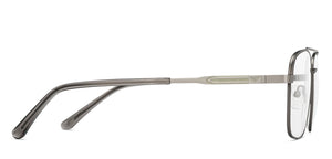 Gunmetal Square Full Rim Unisex Eyeglasses by Vincent Chase-207375