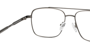 Gunmetal Square Full Rim Unisex Eyeglasses by Vincent Chase-207375