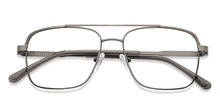 Load image into Gallery viewer, Gunmetal Square Full Rim Unisex Eyeglasses by Vincent Chase-207375