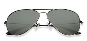 Gunmetal Aviator Full Rim Unisex Sunglasses by Vincent Chase Polarized-211475