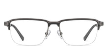 Load image into Gallery viewer, Grey Rectangle Half Rim Unisex Eyeglasses by Lenskart Air-215908