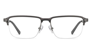 Grey Rectangle Half Rim Unisex Eyeglasses by Lenskart Air-215908
