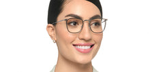 Load image into Gallery viewer, Silver Square Full Rim Unisex Eyeglasses by Vincent Chase-215387