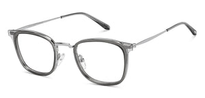 Silver Square Full Rim Unisex Eyeglasses by Vincent Chase-215387