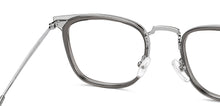 Load image into Gallery viewer, Silver Square Full Rim Unisex Eyeglasses by Vincent Chase-215387
