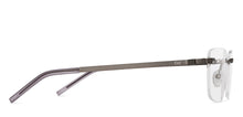Load image into Gallery viewer, Gunmetal Rectangle Rimless Unisex Eyeglasses by Lenskart Air-211055