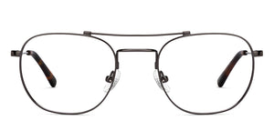 Gunmetal Square Full Rim Unisex Eyeglasses by John Jacobs Online-206513