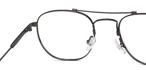 Gunmetal Square Full Rim Unisex Eyeglasses by John Jacobs Online-206513