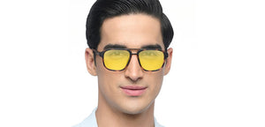 Tortoise Square Full Rim Unisex Eyeglasses by John Jacobs-224989