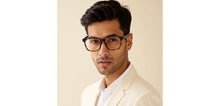 Load image into Gallery viewer, Havana Rectangle Full Rim Unisex Eyeglasses by John Jacobs-229386