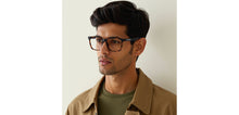 Load image into Gallery viewer, Havana Rectangle Full Rim Unisex Eyeglasses by John Jacobs-229386