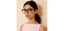 Load image into Gallery viewer, Havana Rectangle Full Rim Unisex Eyeglasses by John Jacobs-229386