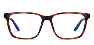 Havana Rectangle Full Rim Unisex Eyeglasses by John Jacobs-229386