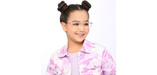 Load image into Gallery viewer, Transparent Rectangle Full Rim Kids Eyeglasses by Hooper-208882