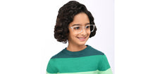 Load image into Gallery viewer, Transparent Rectangle Full Rim Kids Eyeglasses by Hooper-208882