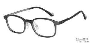 Transparent Rectangle Full Rim Kids Eyeglasses by Hooper Online-150698