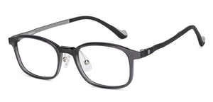 Transparent Rectangle Full Rim Kids Eyeglasses by Hooper Online-150698