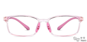 Pink Rectangle Full Rim Kids Eyeglasses by Hooper online-150707