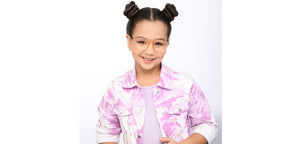 Orange Round Full Rim Kids Eyeglasses by Hooper-206193