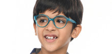 Load image into Gallery viewer, Blue Round Full Rim Kids Eyeglasses by Hooper-210490