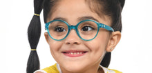 Load image into Gallery viewer, Blue Round Full Rim Kids Eyeglasses by Hooper-210490