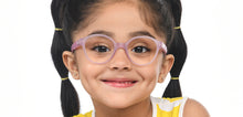 Load image into Gallery viewer, Purple Round Full Rim Kids Eyeglasses by Hooper-210491
