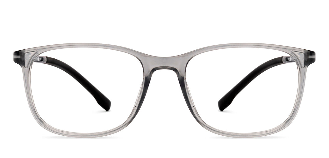 Gray Rectangle Full Rim Unisex Eyeglasses by Hooper-219801