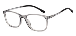 Gray Rectangle Full Rim Unisex Eyeglasses by Hooper-219801
