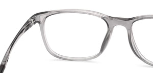 Gray Rectangle Full Rim Unisex Eyeglasses by Hooper-219801