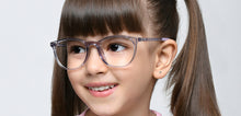 Load image into Gallery viewer, Purple Round Full Rim Kids Eyeglasses by Hooper-219807