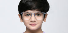 Load image into Gallery viewer, Blue Round Full Rim Kids Eyeglasses by Hooper-219808