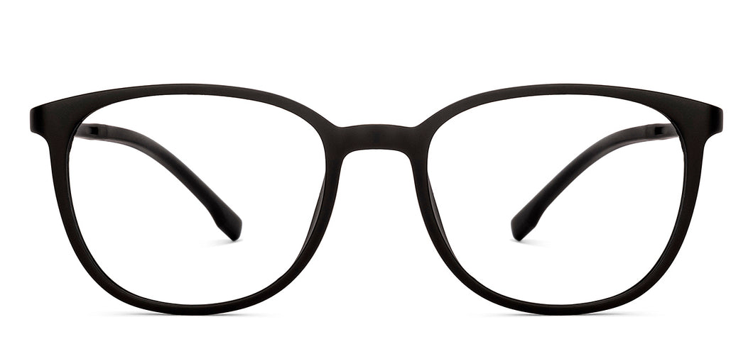 Black Square Full Rim Unisex Eyeglasses by Hooper-219809