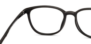 Black Square Full Rim Unisex Eyeglasses by Hooper-219809