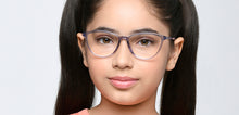 Load image into Gallery viewer, Purple Cat Eye Full Rim Kids Eyeglasses by Hooper-219814