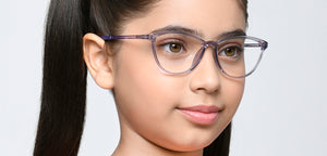 Purple Cat Eye Full Rim Kids Eyeglasses by Hooper-219814
