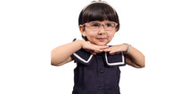 Load image into Gallery viewer, Matte Pink Rectangle Full Rim Kids Eyeglasses by Hooper-220031
