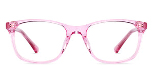 Pink Crystal Rectangle Full Rim Women Eyeglasses by Hooper-225264