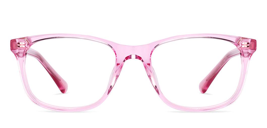Pink Crystal Rectangle Full Rim Women Eyeglasses by Hooper-225264