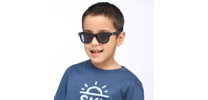 Black Wayfarer Full Rim Kids Sunglasses by Hooper-209795