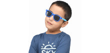 Load image into Gallery viewer, Blue Wayfarer Full Rim Kids Sunglasses by Hooper-209796