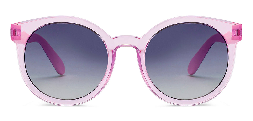 Pink Round Full Rim Kids Sunglasses by Hooper-211011