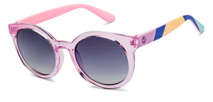 Pink Round Full Rim Kids Sunglasses by Hooper-211011