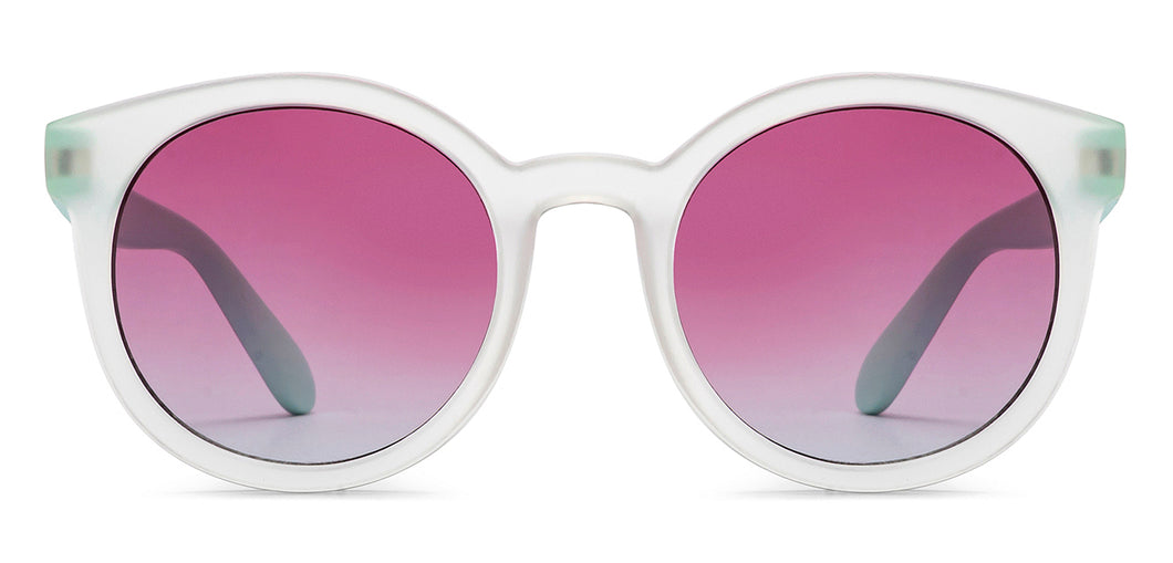 Transparent Round Full Rim Kids Sunglasses by Hooper-211012
