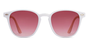 White Wayfarer Full Rim Kids Sunglasses by Hooper-211017