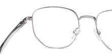 Load image into Gallery viewer, Silver Geometric Full Rim Kids Eyeglasses by Hooper-223264