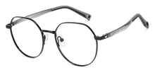 Load image into Gallery viewer, Black Geometric Full Rim Kids Eyeglasses by Hooper-223267