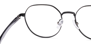 Black Geometric Full Rim Kids Eyeglasses by Hooper-223267